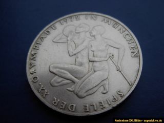 Silbermünze Münze 10 Deutsche Mark Olympiade 1972 in München