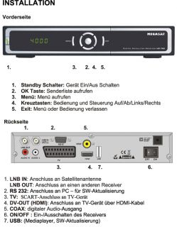 Megasat HD 720 Digitaler Sat TV Receiver HDTV USB FullHD DVB S2 + HDMI