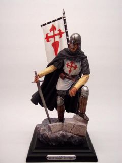 Der Ritter ist aus Polyresin gefertigt und von Hand bemalt.Die Details