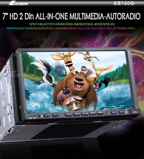 ES720G GE 7 2 Din Abnehmbares Touchscreen Multimedia Autoradio mit