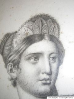 antikes Frauenportrait , orginal Empire, antic women painting, Bi52
