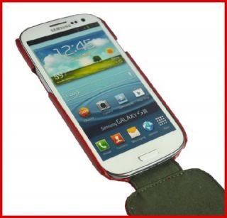 Bullcase Flip Style Handy Tasche Leder Rot Für Samsung Galaxy S3