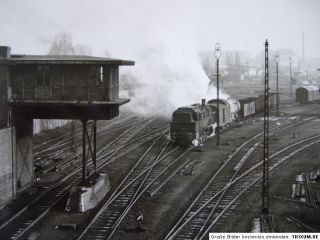 Altes Foto Berlin Lehrter Güterbahnhof Moabit Dampflok Eisenbahn 1960