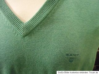 NEU  GANT 2XL Herren Pullunder Sweatshirt Classic Cotton V neck ocean