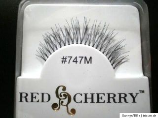Echthaar Wimpern Red Cherry #747 M+Duo Wimpernkleber clear
