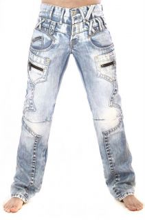 CIPO & BAXX PARTY JEANS C733   BLUE CRYSTAL ALL SIZES