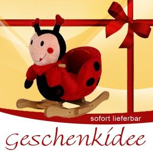 Schaukelkäfer Marienkäfer Schaukelpferd Rot *2511* NEU * WOW