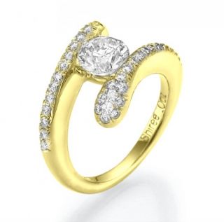 89 Carat I/VS1 Diamant Solitar Ring Brillantring 14kt 585 Weißgold