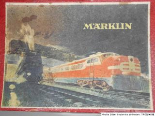 Märklin H0 Leerkarton Zugpackung 50er mit Bild von E Lok ST 800 OVP