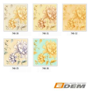 Tapeten Muster EDEM 748 Serie  3D Luxus Präge Floral Blumen Tapete