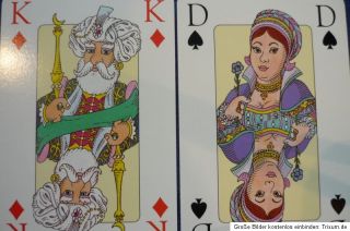 Spielkarten 1 x 54 Karten Romme Farbige Zchng. Rs. Werbung