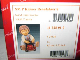 Goebel Nina & Marco Kleiner Rennfahrer 8 cm Neu & OVP 11 328 01 0