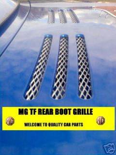 MGTF MG TF MGF Original 100% Eloxierter Kofferraum Deckel Grill