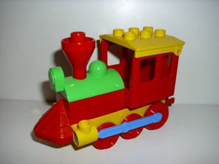 LEGO DUPLO Eisenbahn 1 Schiebelok / Lok, gelb/rot/grün