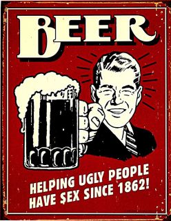 Biertrinker Beer Bier Vintage Retro Bar Reproschild Plakat 783*