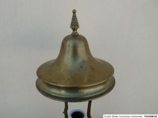 Wunderschön alte Tischlampe Messing Öllampe h:43cm (elektrisch