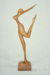 Abstrakte Holzfigur Modell Deko Ballett Tänzerin 50 cm Höhe