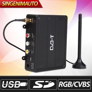 770 AUTO DVB T Receiver TV EMPFÄNGER Tuner digital Antenne USB SD