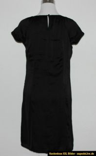 ESPRIT Damen Kleid Tunika Kurzkleid Minikleid Gr.36 schwarz Satin