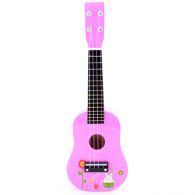 Kindergitarre 54cm rosa Motiv Metallsaiten Kinder Gitarre Holz