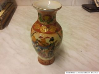 Wunderschöne Japan China antik Vase toll bemalt antike Blumenvase