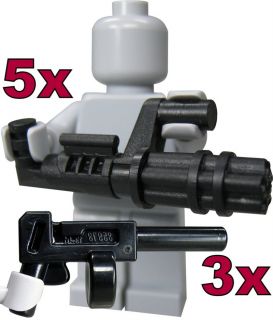 LEGO Star Wars / Little Arms 5 x Minigun Pathmaker (Z 6) + 3 x Tommy