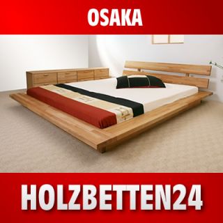 Futonbett 140x200 Buche massiv geölt Betten Bett Holz