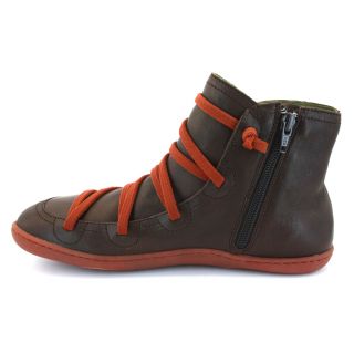 Camper Peu Cami L Womens Laced Ankle Boots Brown