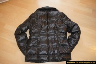 ESPRIT Jacke Winterjacke 40/L schwarz Daunenjacke Daunen glänzend