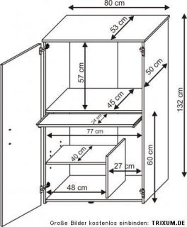 813 made in BRD   Büroschrank   PC Schrank   Computerschrank   Buche