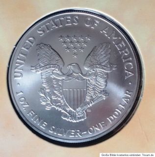 Dollar USA AMERICAN EAGLE coloriert 2000 1oz Silber