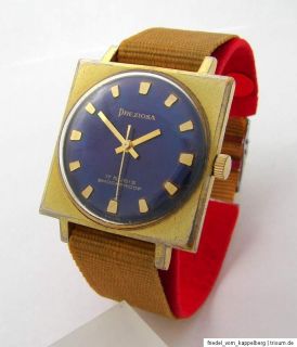 Preziosa 17 Steine Rubis Handaufzug Herren Uhr vintage men gents watch