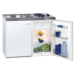 Miniküche KK 1000 Z EXQUISIT Singleküche incl. Kühlschrank A++