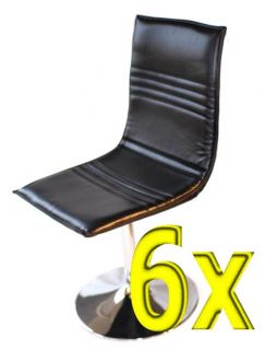 6x Esszimmerstuhl Stuhl Foggia cremerotbraunschwarz