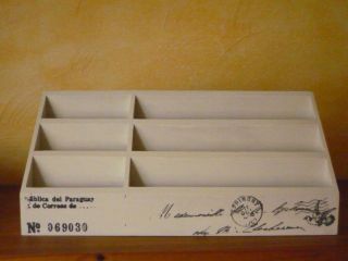 Briefablage Landhausstil, Postablage Holz Vintage, Briefständer