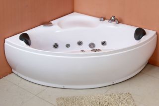 Badewanne Whirlpool 150x150 Wanne Eckbadewanne Acryl Farblichttherapie