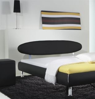 Bett Polsterbett Kopfteil PISA für 140/160/180 x 200 Betten schwarz