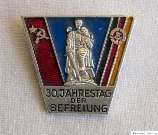 Anstecknadel (s)   DDR   UDSSR   30. Jahrestag der Befreiung