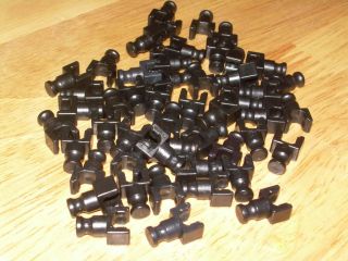 NEX Loose Replacement Building Parts BLACK ROD CONNECTOR END CLIPS