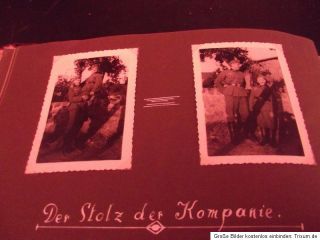 Fotoalbum Frankreich Westfront Wehrmacht sauber Geführt vollständig