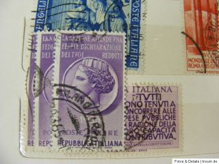 Italien   Briefmarken Sammlung altes Album / old stamps Italy
