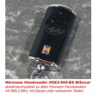 Hörmann Handsender HSE2 868 BS schwarz BiSecur