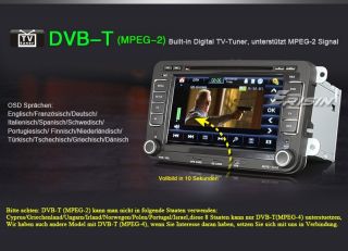 ES878GD 7 Inch HD 3D VW Autoradio Car DVD GPS TMC DVB T pip