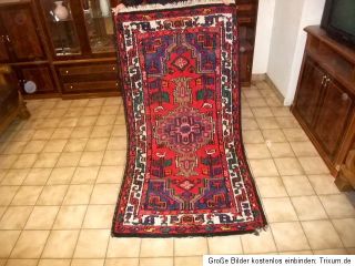 196x100cm Keshan Kashan Handgeknüpft Perser Orientteppich Teppiche