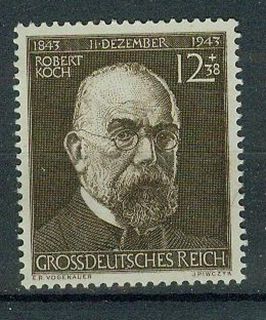 Deutsches Reich Briefmarken 1944 Robert Koch Mi 864 **