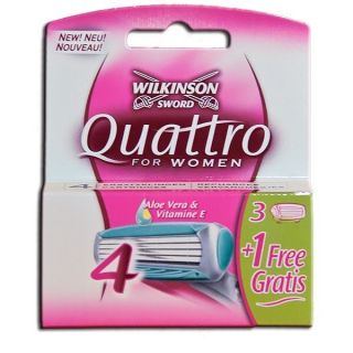 20 X Wilkinson Quattro For Women Rasierklingen Original Original Damen