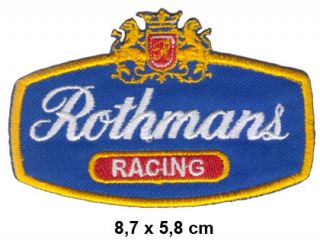 ROTHMANS RACING Aufnäher Patch Racing Williams F1 Porsche Rennsport