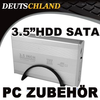 ZOLL EXTERN SATA HDD ALU FESTPLATTE GEHÄUSE USB 2.0