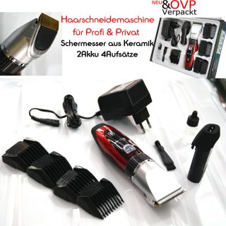 Haarschneidemaschine für Profi & Privat Schermesser aus Keramik 2