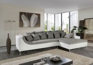 Moderne Ecksofa Sofa Couch Slide Napalon Leder/Struktur